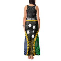Personalised South Sea Islanders And New Caledonia Tank Maxi Dress Kanakas Polynesian Pattern