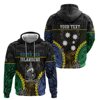 Personalised South Sea Islanders And New Caledonia Zip Hoodie Kanakas Polynesian Pattern LT05 - Polynesian Pride