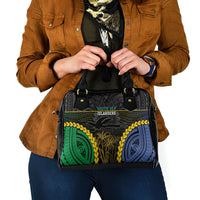 South Sea Islanders And New Ireland Shoulder Handbag Kanakas Polynesian Pattern