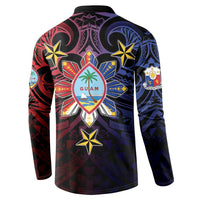 Philippines Guam Button Sweatshirt Filipino Sun With Guaman Seal