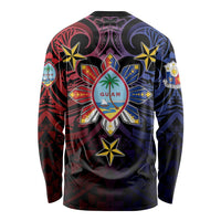 Philippines Guam Long Sleeve Shirt Filipino Sun With Guaman Seal