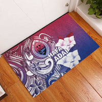 Guam Gadao Rubber Doormat Hafa Adai Micronesian Tribal Pattern