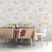 Tonga Language Week Tablecloth Hibiscus Tongan Ngatu Pattern