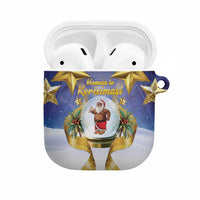 Samoa Christmas AirPods Case Snow Globe With Samoan Santa - Polynesian Pride