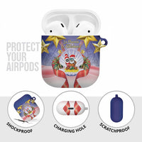 American Samoa Christmas AirPods Case Seashell Santa Beach Vibes - Polynesian Pride