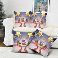 American Samoa Christmas Pillow Cover Seashell Santa Beach Vibes - Polynesian Pride