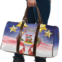 American Samoa Christmas Travel Bag Seashell Santa Beach Vibes - Polynesian Pride