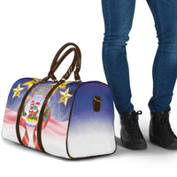 American Samoa Christmas Travel Bag Seashell Santa Beach Vibes - Polynesian Pride