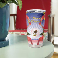 American Samoa Christmas Tumbler Cup Seashell Santa Beach Vibes - Polynesian Pride