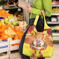 French Polynesia Christmas Grocery Bag Seashell Santa Beach Vibes - Polynesian Pride