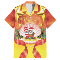 French Polynesia Christmas Hawaiian Shirt Seashell Santa Beach Vibes - Polynesian Pride