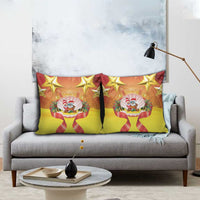 French Polynesia Christmas Pillow Cover Seashell Santa Beach Vibes - Polynesian Pride