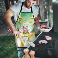 Cook Islands Christmas Apron Seashell Santa Beach Vibes - Polynesian Pride