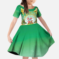 Cook Islands Christmas Family Matching Mermaid Dress and Hawaiian Shirt Seashell Santa Beach Vibes - Polynesian Pride