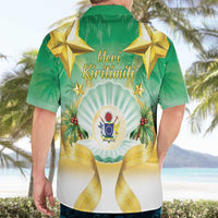 Cook Islands Christmas Hawaiian Shirt Seashell Santa Beach Vibes - Polynesian Pride