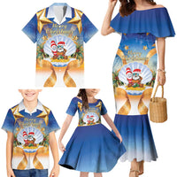 Marshall Islands Christmas Family Matching Mermaid Dress and Hawaiian Shirt Seashell Santa Beach Vibes LT05 - Polynesian Pride