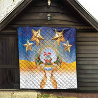Marshall Islands Christmas Quilt Seashell Santa Beach Vibes LT05 - Polynesian Pride