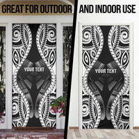 Personalised Remember Samoa Black Saturday Door Cover Samoa Mo Samoa - Polynesian Pride