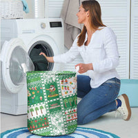 Norfolk Island Christmas Laundry Basket Festive Beach Vibes - Polynesian Pride