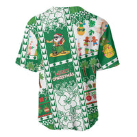 Norfolk Island Christmas Baseball Jersey Festive Beach Vibes - Polynesian Pride
