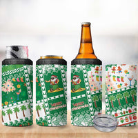 Norfolk Island Christmas 4 in 1 Can Cooler Tumbler Festive Beach Vibes LT05 - Polynesian Pride