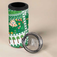 Norfolk Island Christmas 4 in 1 Can Cooler Tumbler Festive Beach Vibes LT05 - Polynesian Pride