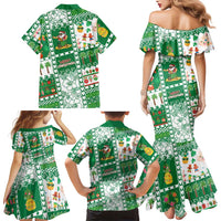 Norfolk Island Christmas Family Matching Mermaid Dress and Hawaiian Shirt Festive Beach Vibes LT05 - Polynesian Pride