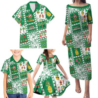 Norfolk Island Christmas Family Matching Puletasi and Hawaiian Shirt Festive Beach Vibes LT05 - Polynesian Pride
