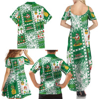 Norfolk Island Christmas Family Matching Summer Maxi Dress and Hawaiian Shirt Festive Beach Vibes LT05 - Polynesian Pride