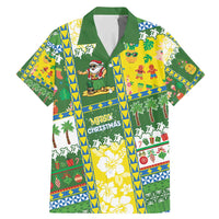 Pitcairn Islands Christmas Family Matching Mermaid Dress and Hawaiian Shirt Festive Beach Vibes - Polynesian Pride