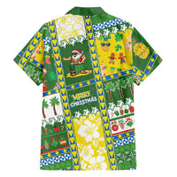 Pitcairn Islands Christmas Family Matching Puletasi and Hawaiian Shirt Festive Beach Vibes - Polynesian Pride