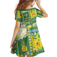 Pitcairn Islands Christmas Family Matching Short Sleeve Bodycon Dress and Hawaiian Shirt Festive Beach Vibes LT05 - Polynesian Pride