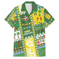 Pitcairn Islands Christmas Family Matching Tank Maxi Dress and Hawaiian Shirt Festive Beach Vibes - Polynesian Pride
