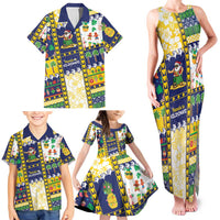 Tokelau Christmas Family Matching Tank Maxi Dress and Hawaiian Shirt Festive Beach Vibes LT05 - Polynesian Pride