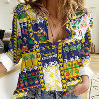Tokelau Christmas Women Casual Shirt Festive Beach Vibes LT05 Female Colorful - Polynesian Pride