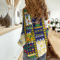 Tokelau Christmas Women Casual Shirt Festive Beach Vibes LT05 - Polynesian Pride