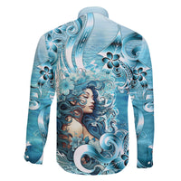 Hawaii Namaka Goddess Of The Sea Family Matching Tank Maxi Dress and Hawaiian Shirt Polynesian Style LT05 - Polynesian Pride