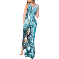 Hawaii Namaka Goddess Of The Sea Tank Maxi Dress Polynesian Style LT05 - Polynesian Pride