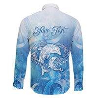 Mother's Love Is Deeper Than Ocean Family Matching Off The Shoulder Long Sleeve Dress and Hawaiian Shirt Polynesian Style LT05 - Polynesian Pride