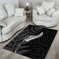 New Zealand Chur Bro Area Rug Maori Koru With Silver Fern