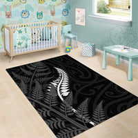 New Zealand Chur Bro Area Rug Maori Koru With Silver Fern