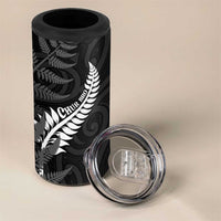 Personalised New Zealand Chur Bro 4 in 1 Can Cooler Tumbler Maori Koru With Silver Fern LT05 - Polynesian Pride