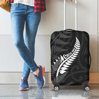 New Zealand Chur Bro Luggage Cover Maori Koru With Silver Fern