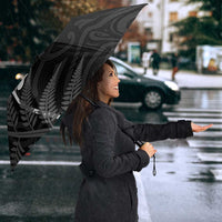 New Zealand Chur Bro Umbrella Maori Koru With Silver Fern