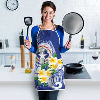 Northern Mariana Islands Apron Polynesian Pattern With Frangipani