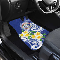 Northern Mariana Islands Car Mats Polynesian Pattern With Frangipani