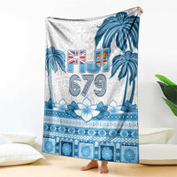 Fiji 679 Constitution Day Blanket Fijian Tapa Pattern
