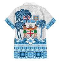 Fiji 679 Constitution Day Family Matching Off The Shoulder Long Sleeve Dress and Hawaiian Shirt Fijian Tapa Pattern LT05 - Polynesian Pride