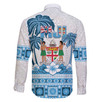 Fiji 679 Constitution Day Family Matching Off The Shoulder Long Sleeve Dress and Hawaiian Shirt Fijian Tapa Pattern LT05 - Polynesian Pride