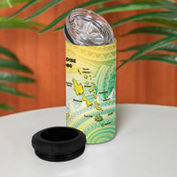 Vanuatu Independence Day 4 in 1 Can Cooler Tumbler The Untouched Paradise LT05 - Polynesian Pride